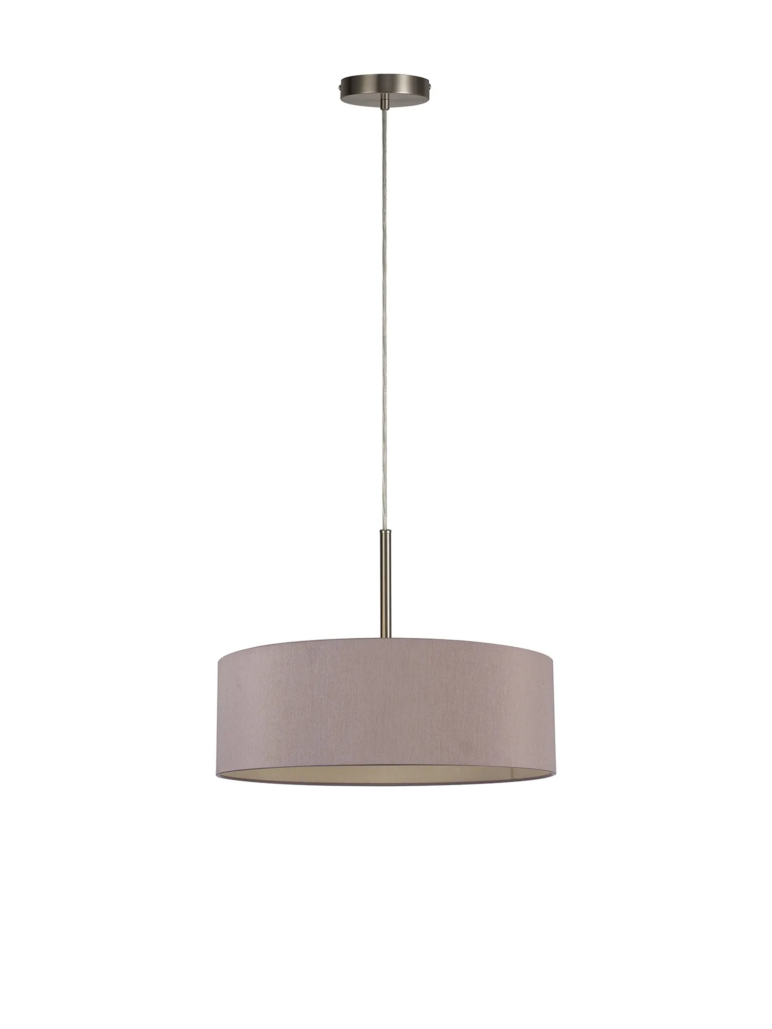Baymont 45cm 5 Light Pendant Satin Nickel, Taupe/Halo Gold DK0760  Deco Baymont SN TA